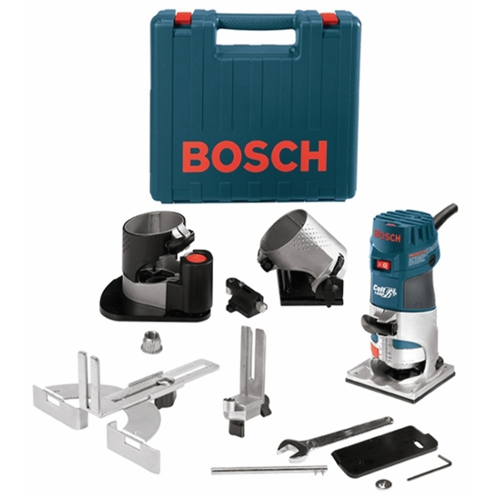 Bosch Colt Variable Speed Electronic Palm Router Installer's Kit — 1 HP, Model# PR20EVSNK